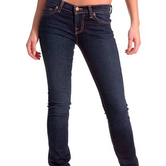 J Brand Blue Skinny Jeans 912 in Dark Vintage pencil leg - Picture 11 of 17